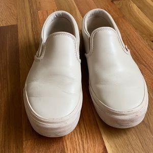 Women’s size 7.5 pink leather vans